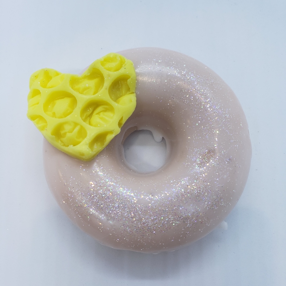 Soap Donuts (2) Honeycomb Heart Glazed